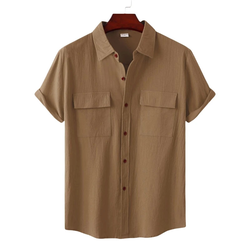 New Luxury Shirt Men Short Sleeve High Quality