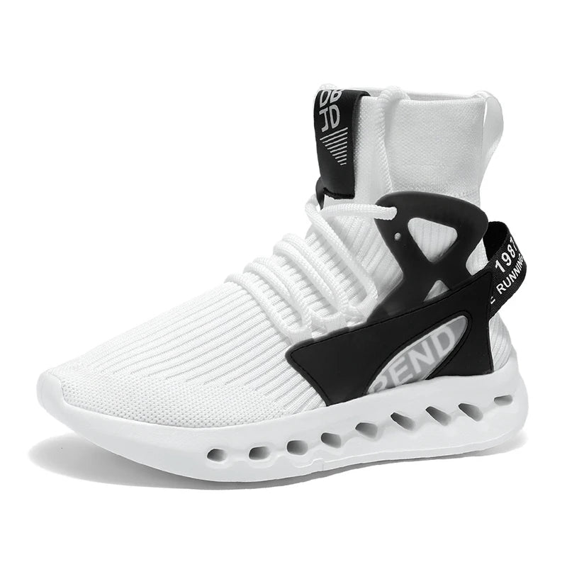 Running Shoes Men Thick Bottom Cushioning Mesh Breathable