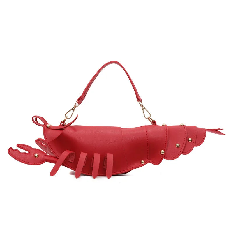 Lobster Shape Crossbody Bag Pu Leather
