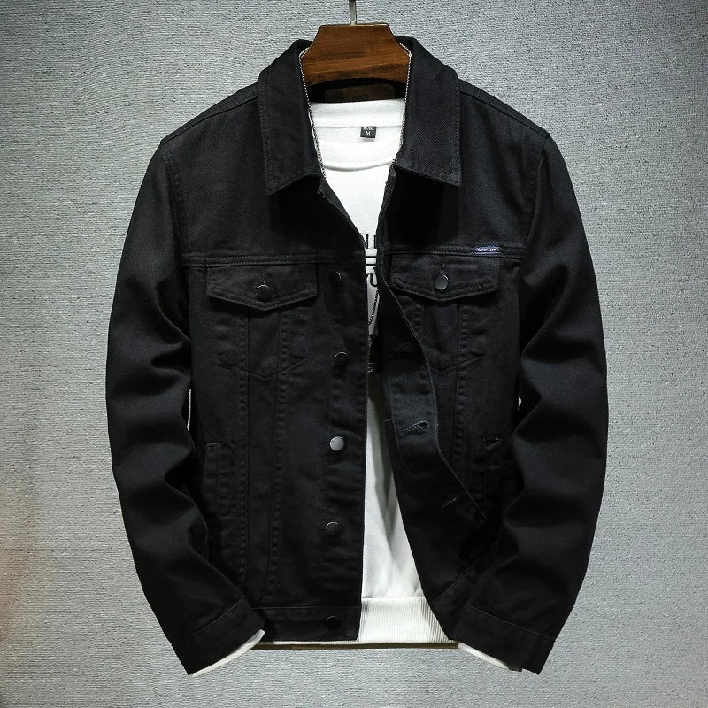 Denim Jacket Slim Fit Cotton Casual