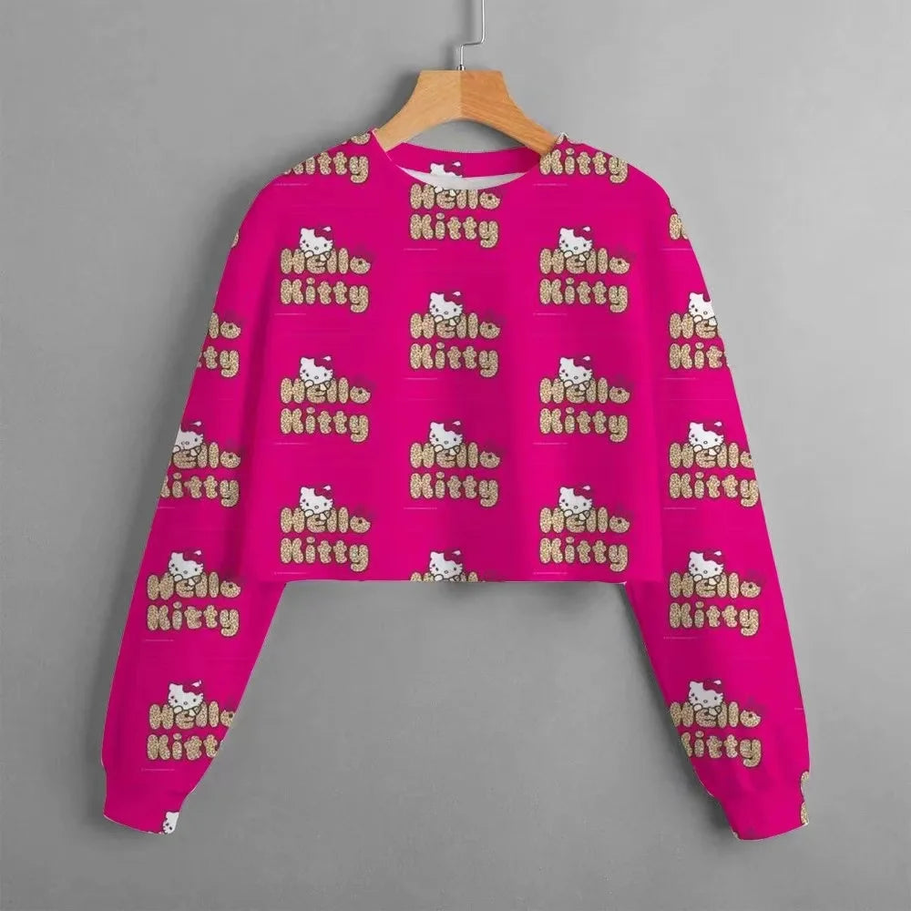 Disney Joint Classic Series Hello Kitty Printed Round Neck Top