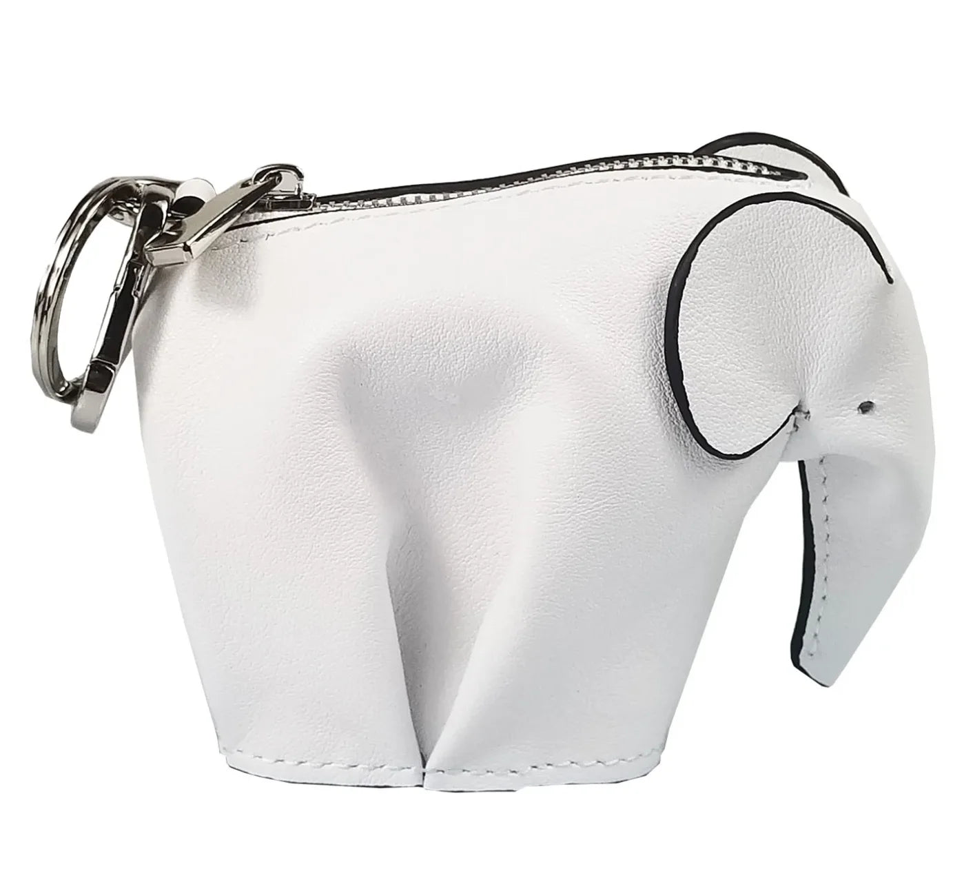 Elephant Shaped Coin Purse Genuine Leather