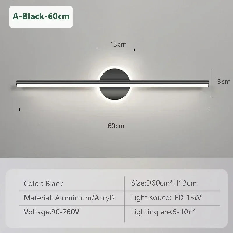 Modern LED Wall Lamp Mirror Front Light