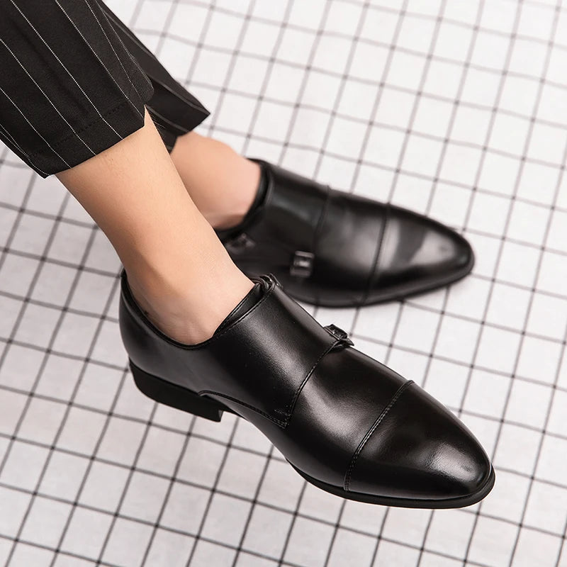 British Style Casual Business Men's Leather Shoes