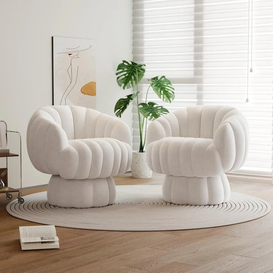 Mid Century Modern 360* Swivel Accent Chair Set of 2