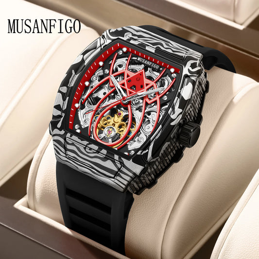 Spider Luminous Silicone Strap Automatic Watch