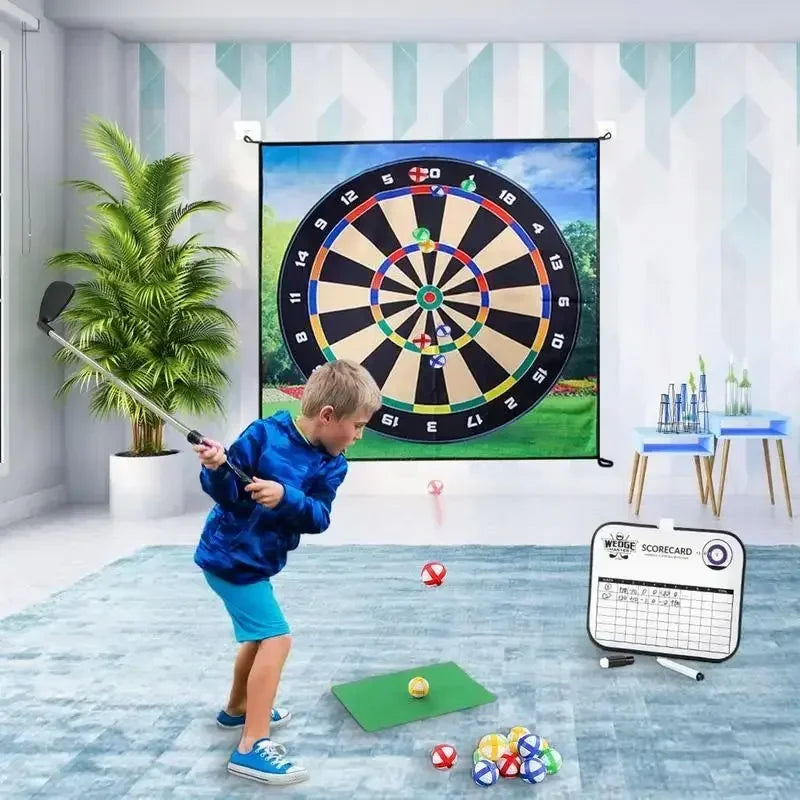 Golf Game Mat Indoor Outdoor Games for Adults Kids