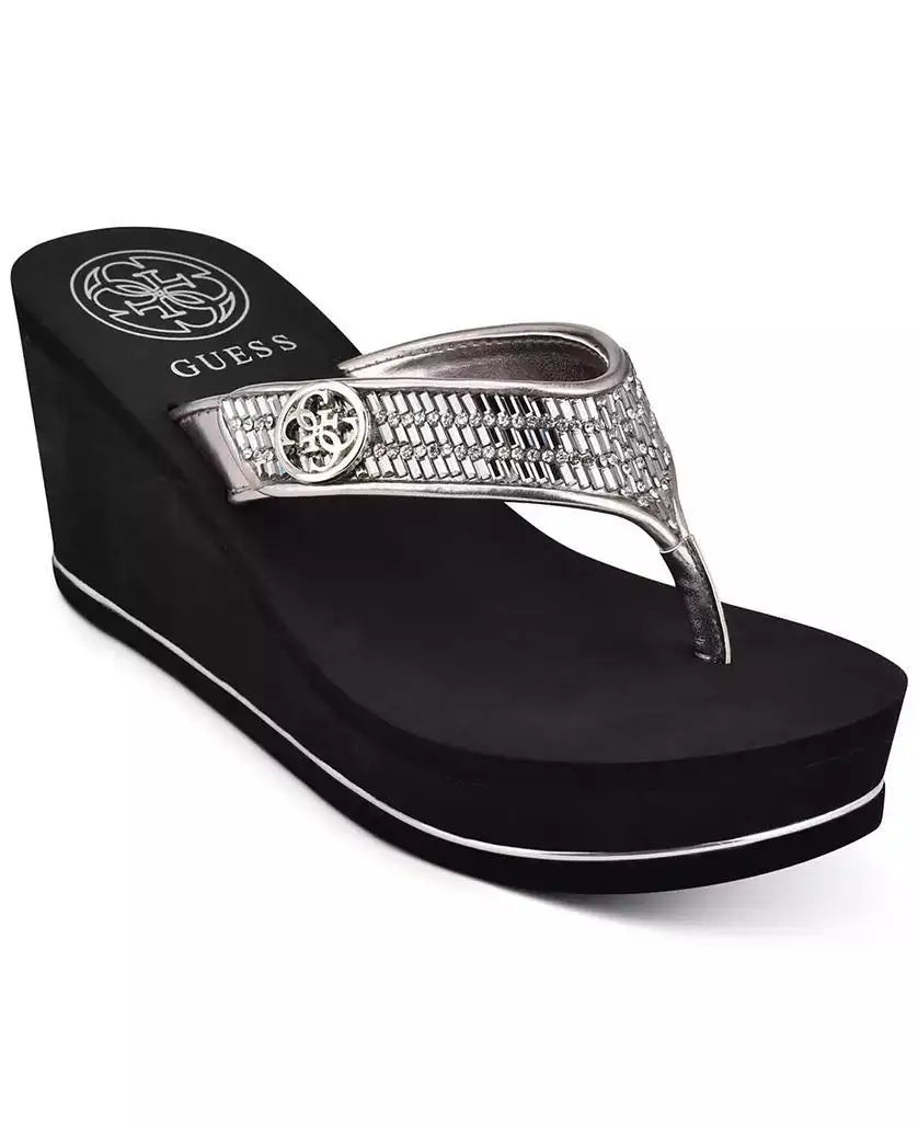 GUESS Saralyn Casual Slip-On Foam Wedge Sandals