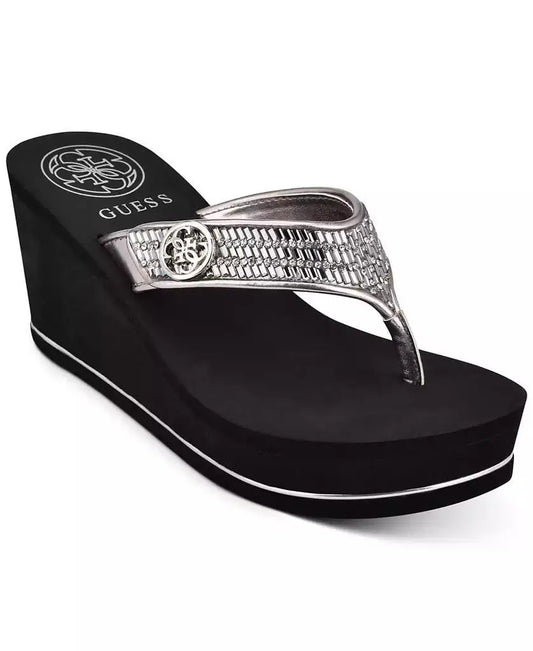 GUESS Saralyn Casual Slip-On Foam Wedge Sandals