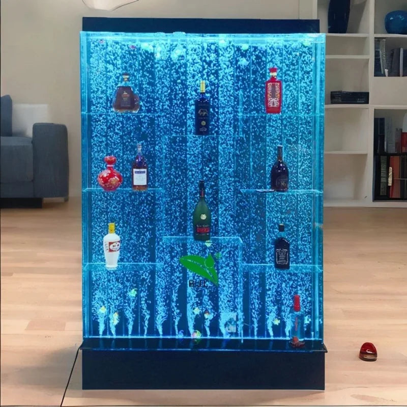 LED Glowing Water Bubble Wall Acrylic Bar