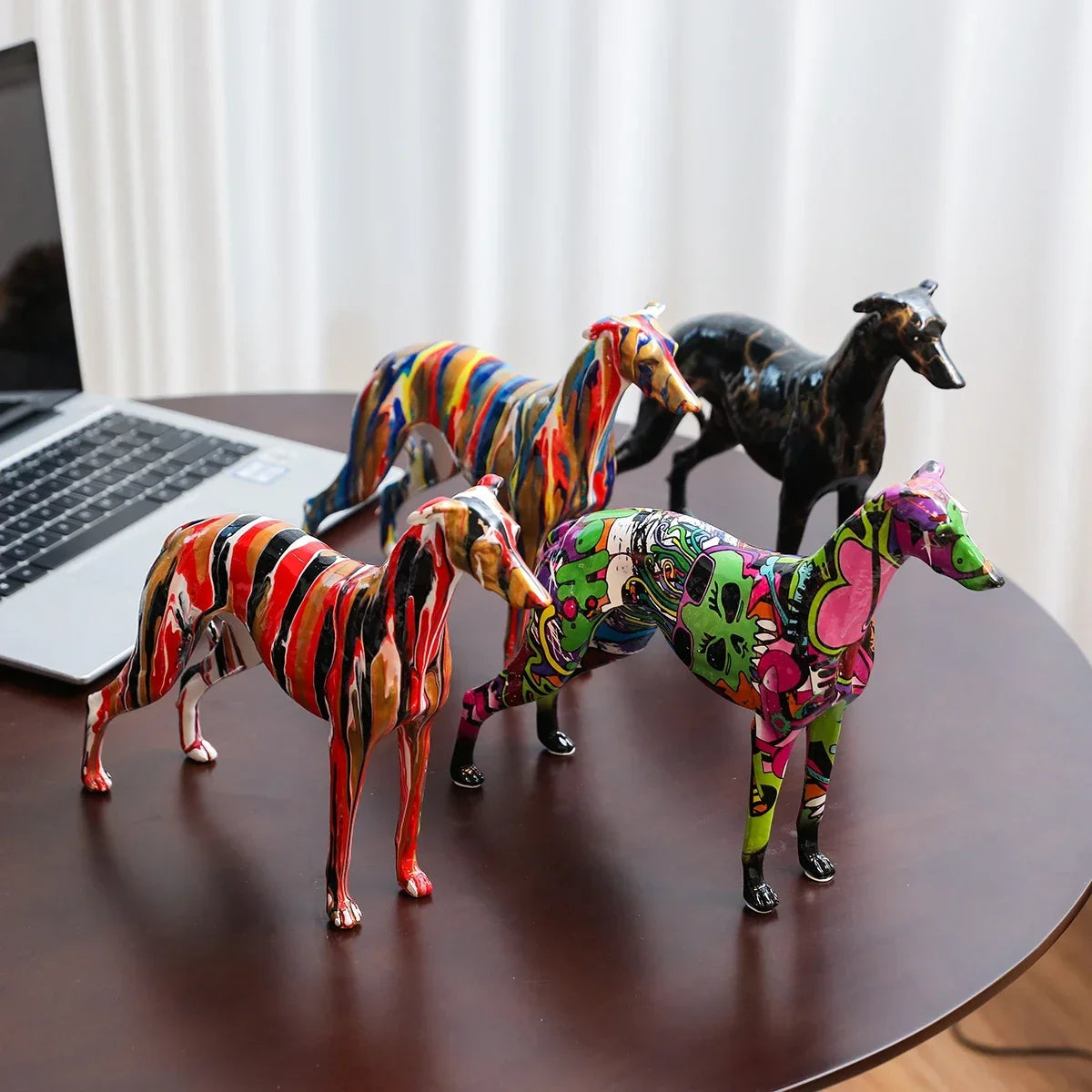 9.84inch Graffiti Greyhound Home Decoration