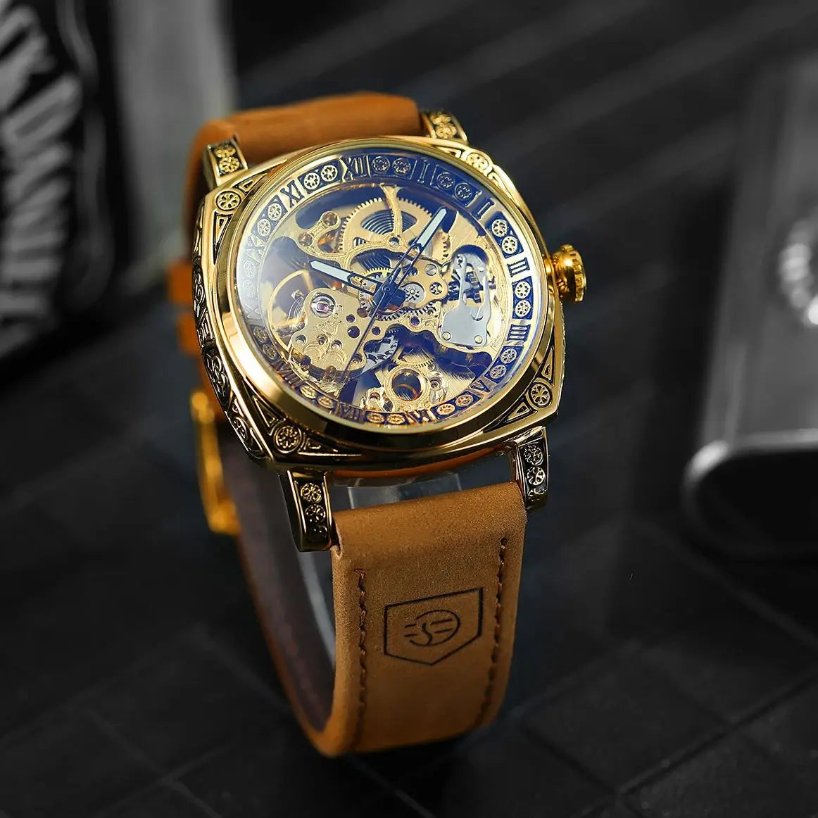 Retro Skeleton Automatic Mechanical Watch