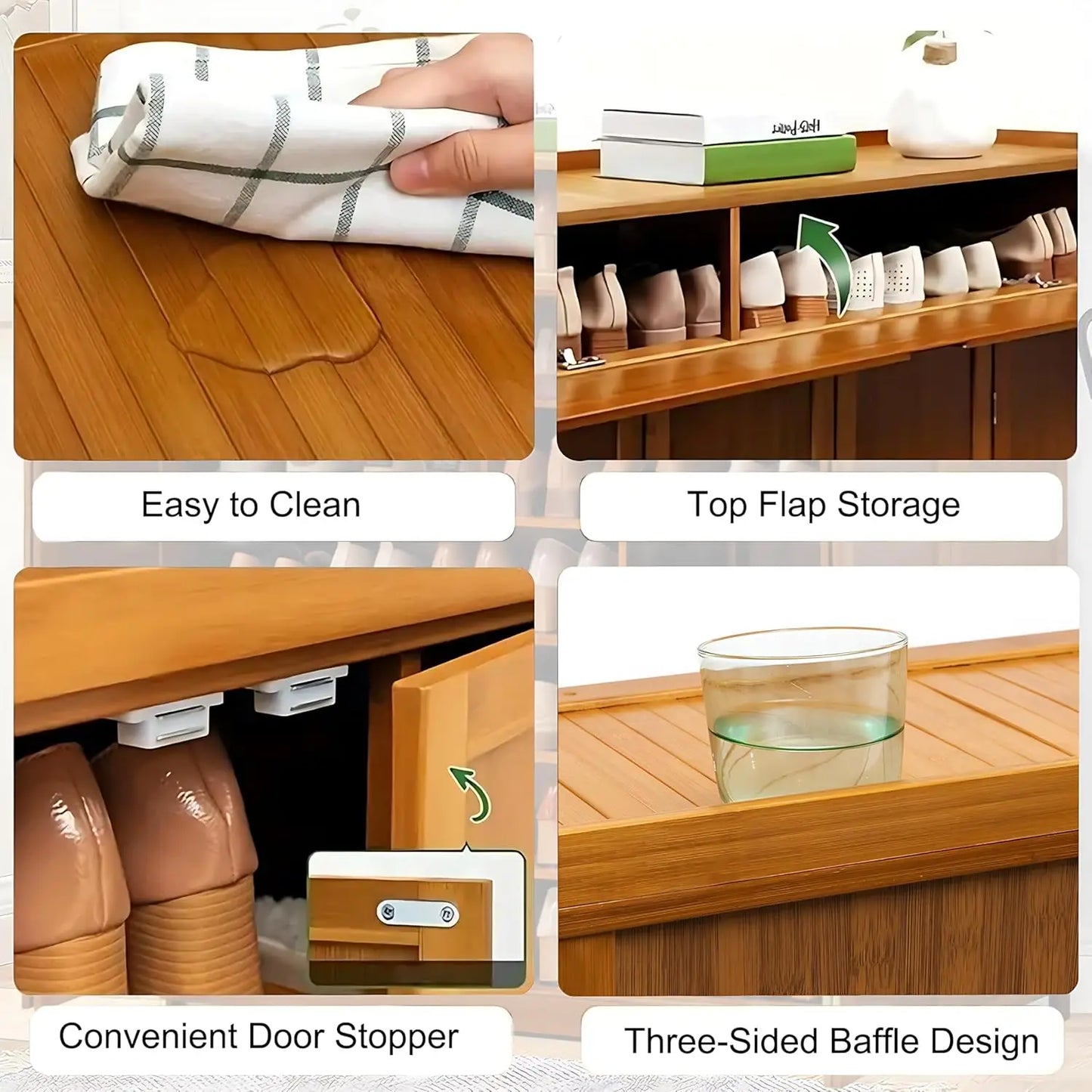 7-Tier Shoe Storage Cabinet with Drawer