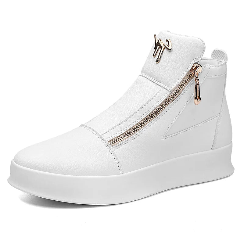 Fashion High Top Leather Casual Sneaker