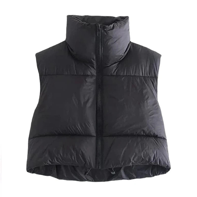 Autumn And Winter Women's Short Cotton Down Vest