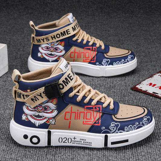 Fashion Print Skateboard Sport Shoes