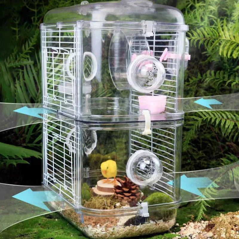 Hamster Cage 2-story Luxury Portable Habitat