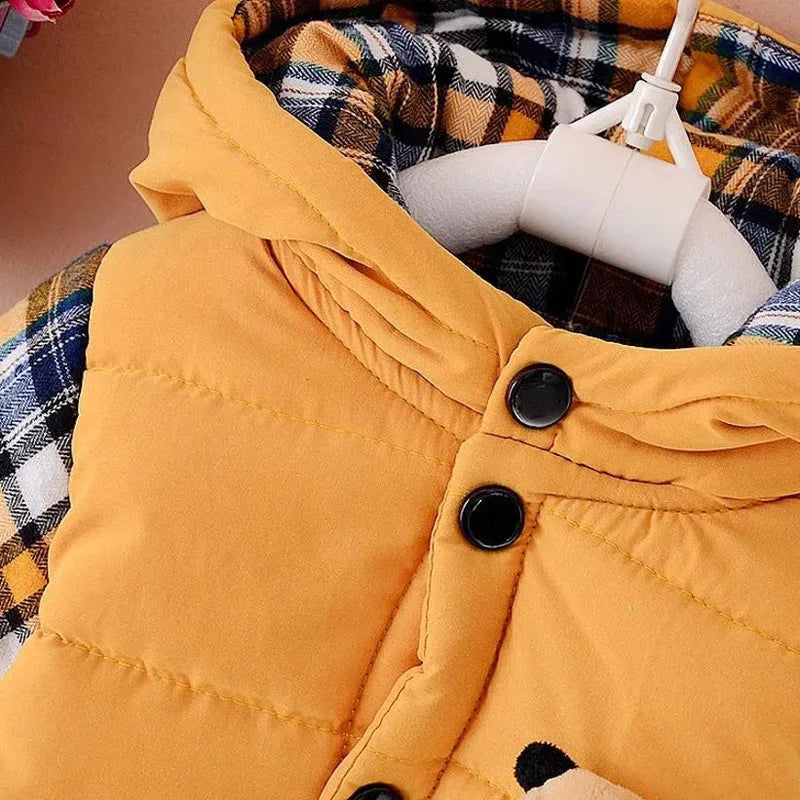 New boys clothing suit set warm down jacket+pants long sleeve coat 0-4 years