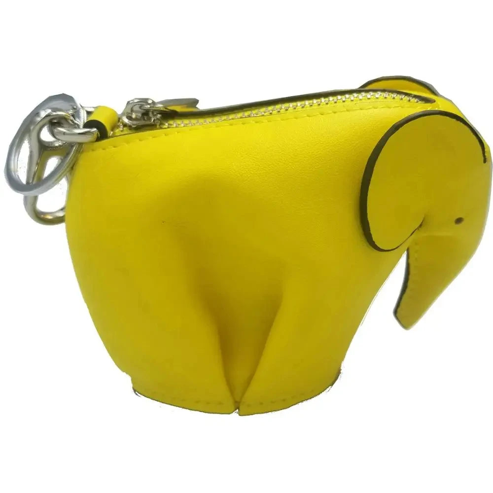 Elephant Shaped Coin Purse Genuine Leather