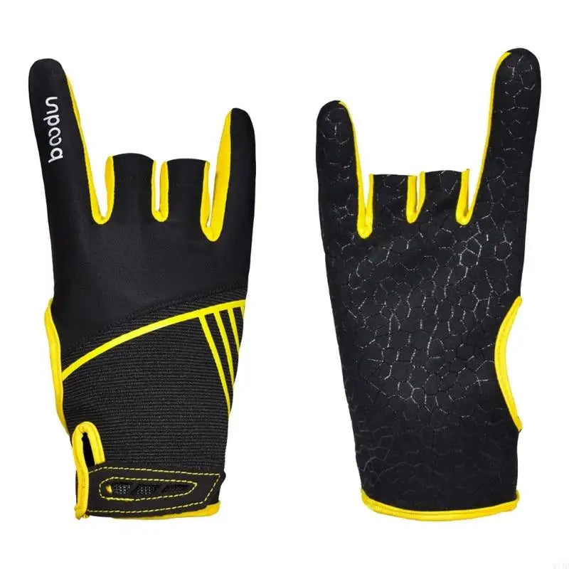 X7JD Comfortable Semi Finger Bowling Gloves