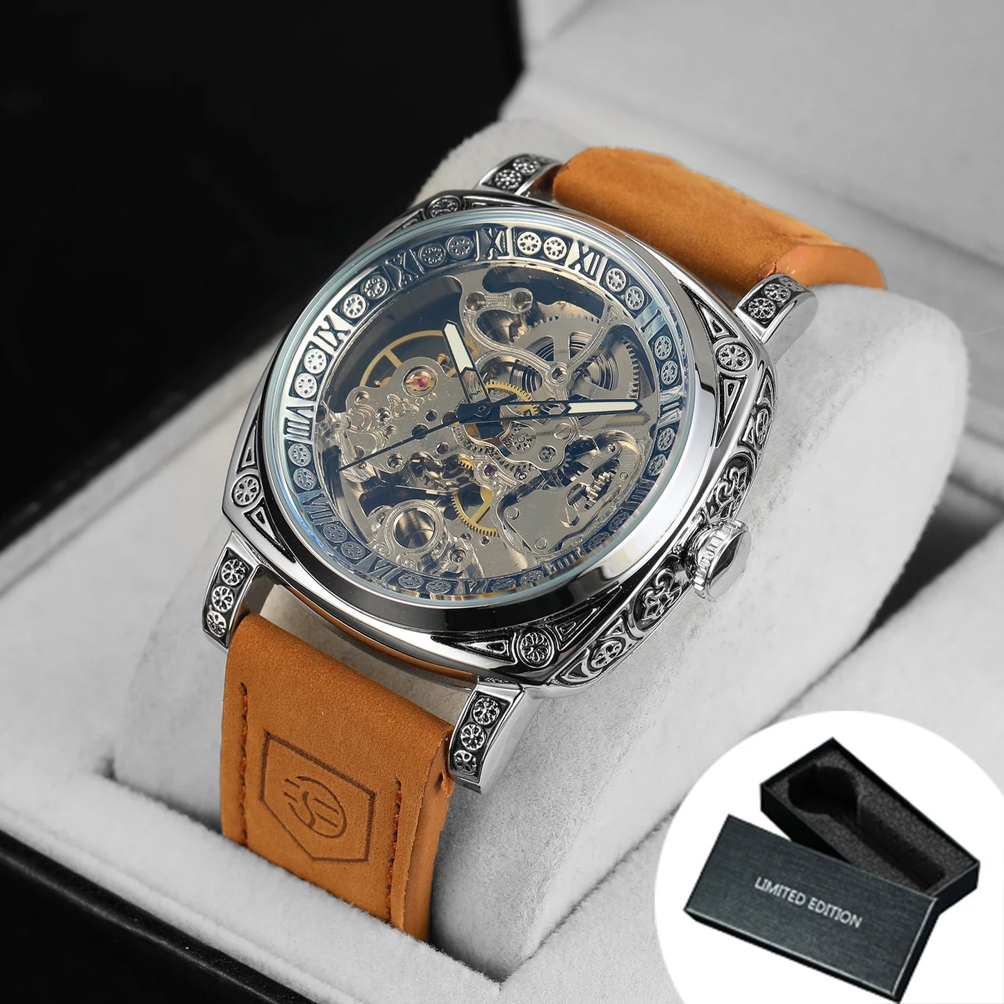 Retro Skeleton Automatic Mechanical Watch