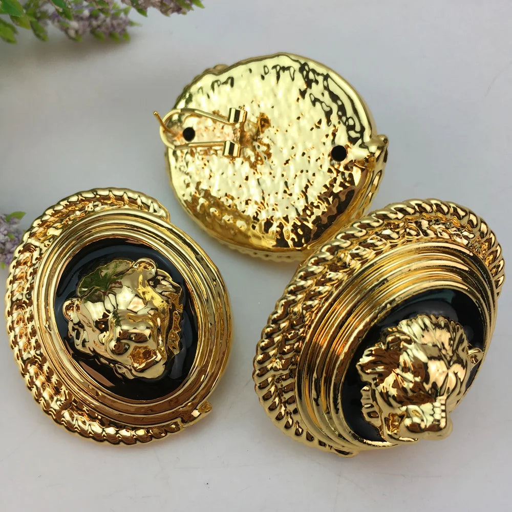 Big Fashion Earrings with Ring Sets Light Weight Jewelry