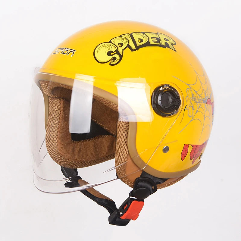 Cartoon Kids Motorcycle Helmet Super Hero