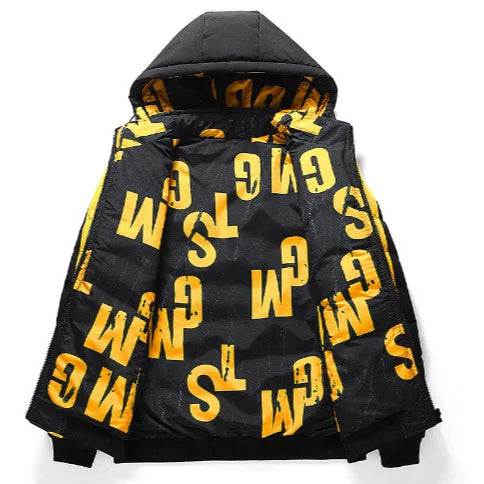 Thickened Down Jacket Double-Sided Clothes Removable Cap
