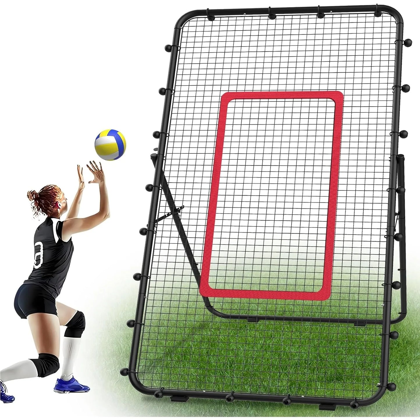 Adjustable 7x4ft Volleyball Net Backyard Hitting & Serving Practice