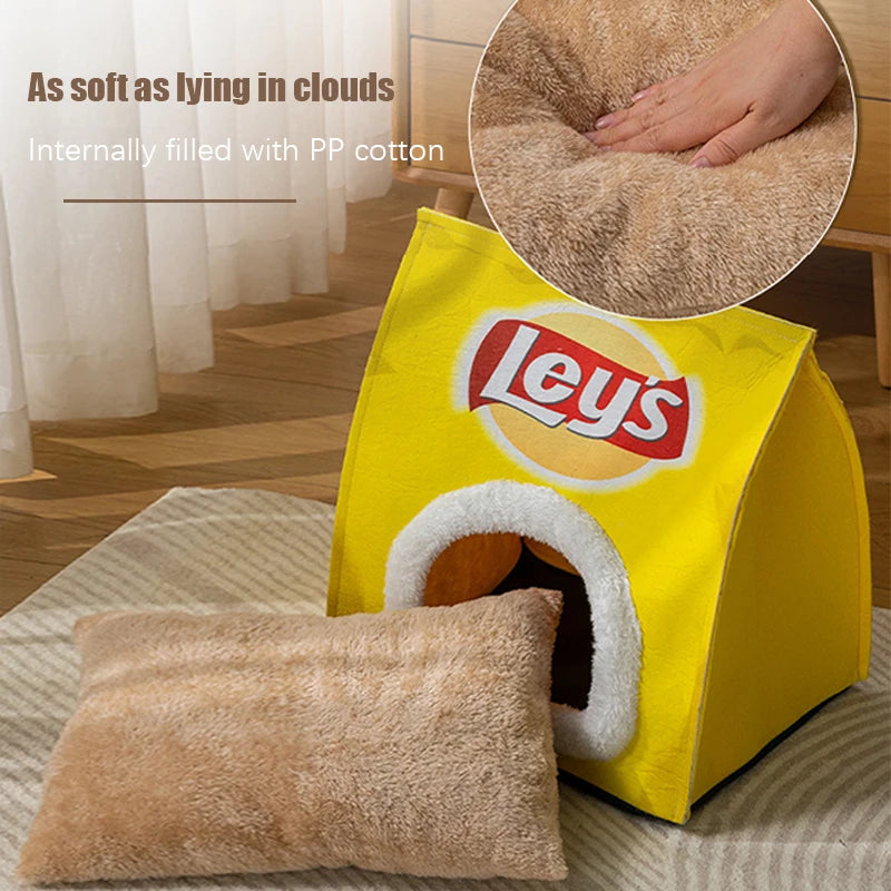 New Creative Potato Chip Bag Sleeping Bed