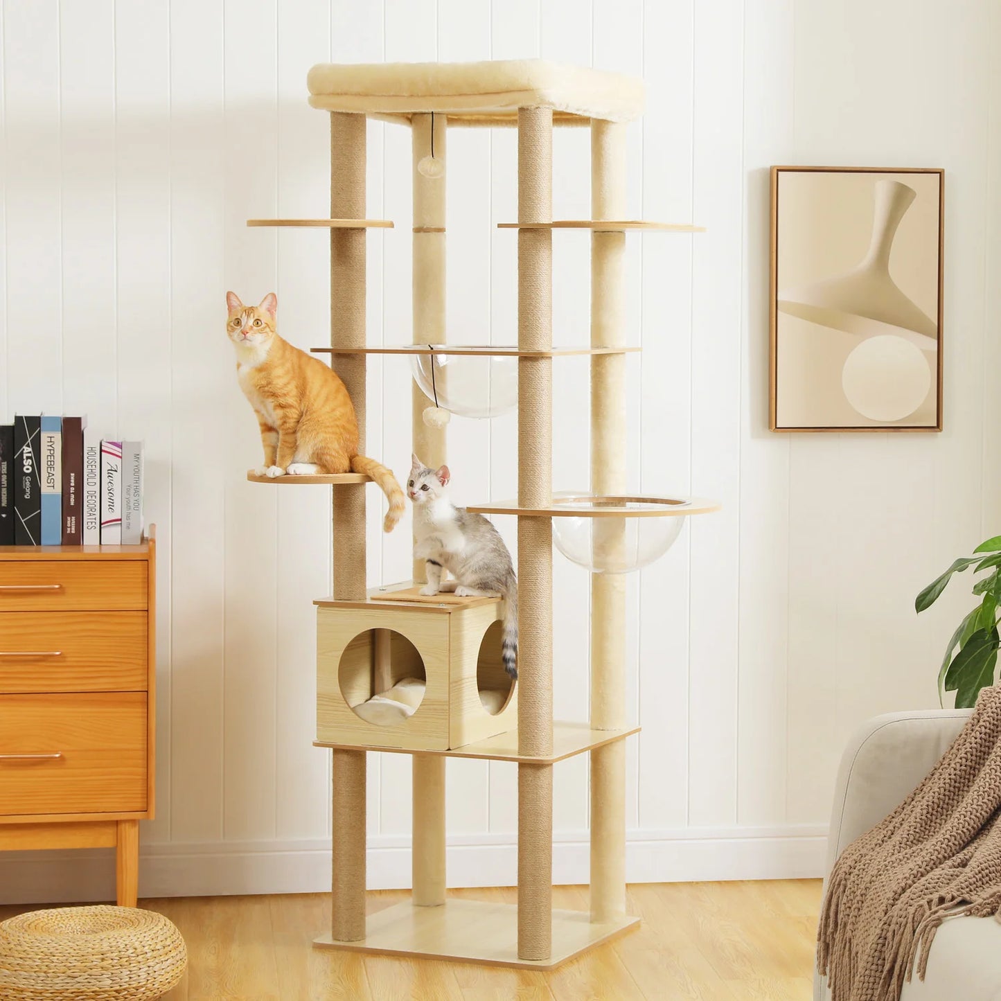 Multi-Level Cat Tree with Sisal Scratching Posts