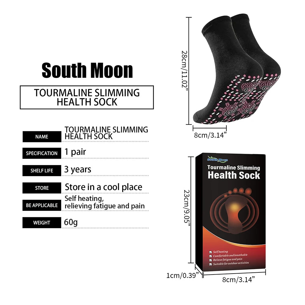 Warm Self Heated Massage Socks Therapy Non-Slip