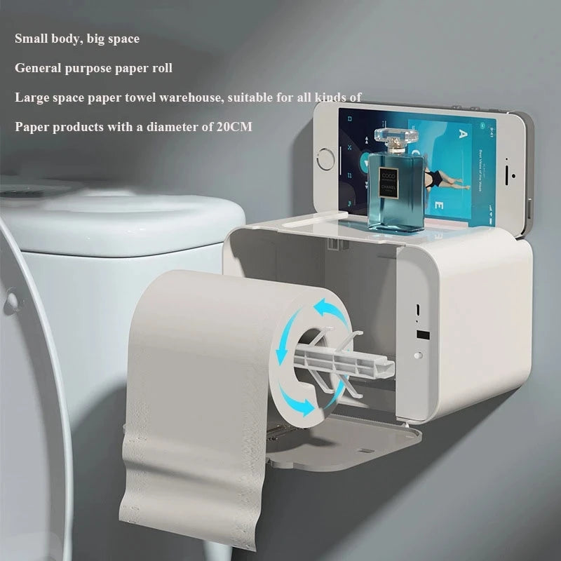 Automatic Wall-Mounted Toilet Paper Dispenser