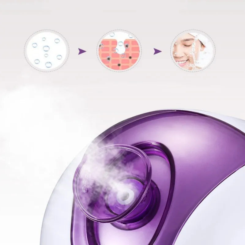 Facial steam engine for facial hydrotherapy