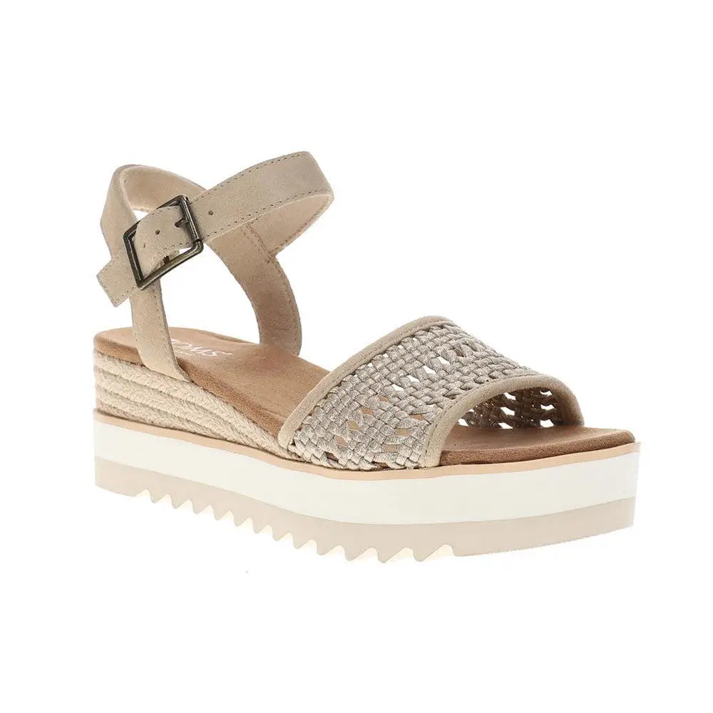 TOMS Platform Wedge Espadrille Sandals