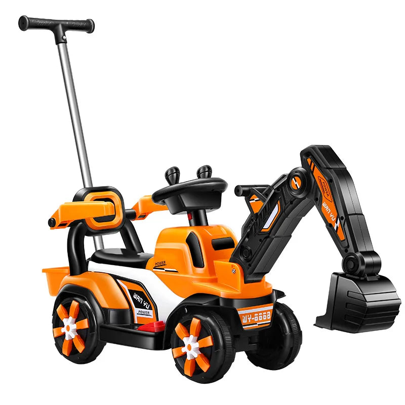 Engineering Vehicle Excavator Styling Four Wheels Kids Car