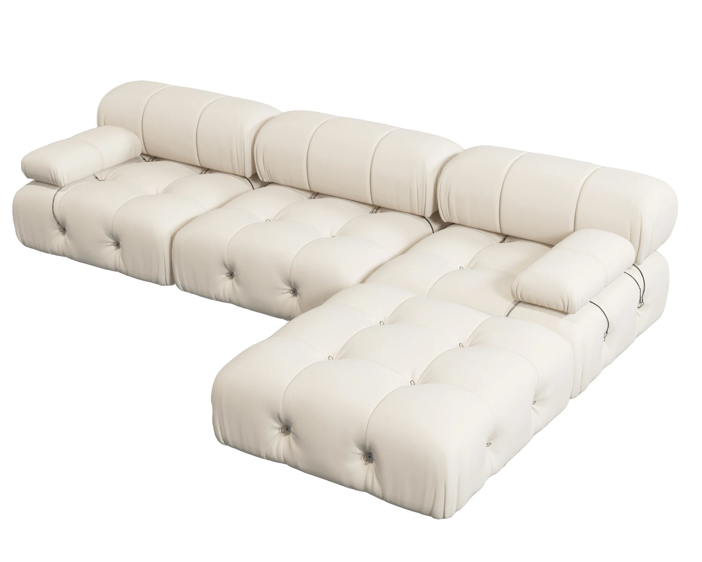 104" Modular Sectional Sofas Luxury Modern Velvet 4-Seat