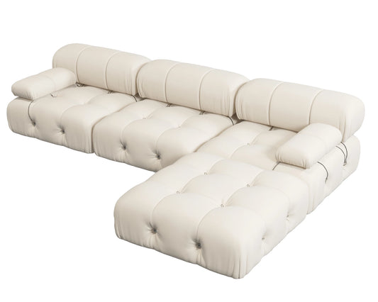 104" Modular Sectional Sofas Luxury Modern Velvet 4-Seat