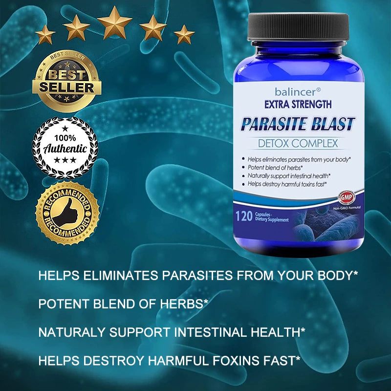 Parasite Cleanse Gut Detox Removes Parasites Helps with Immune Health