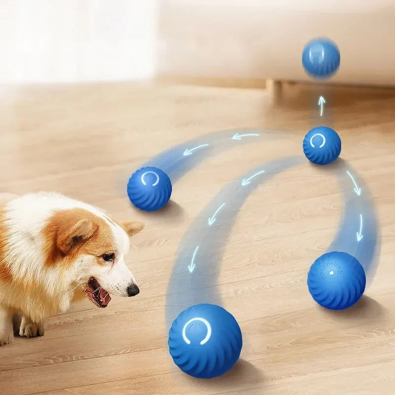 Dog Toy Intelligent Gravity Jump Ball Rechargeable Bite-Resistant