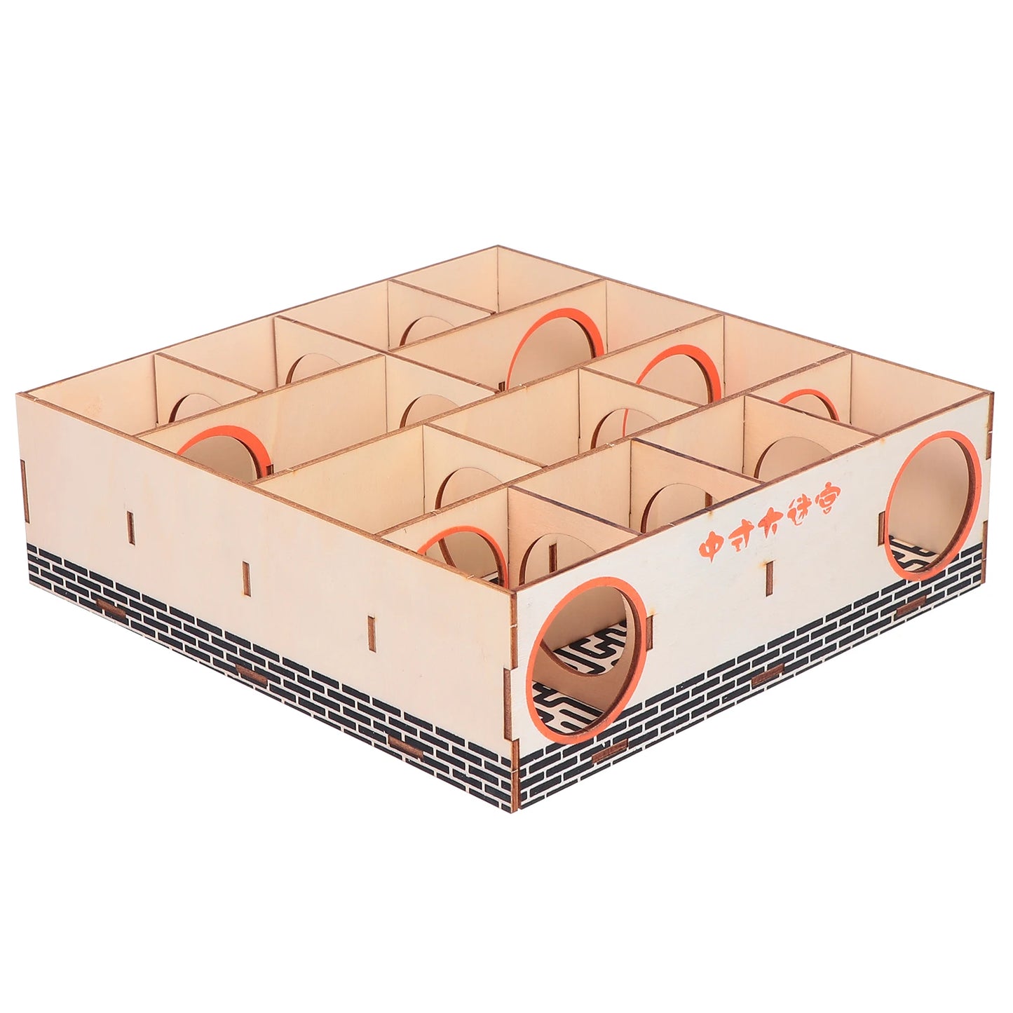 Wooden Hamster Maze Tunnel Small Pet