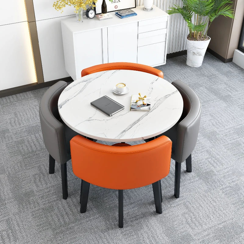 Dining Table and Chair combo Set 4 Chairs Extendable