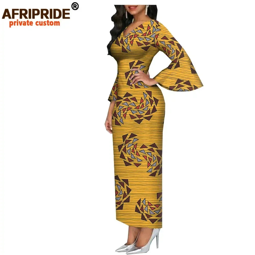 African Dashiki Bodycon Long Dress