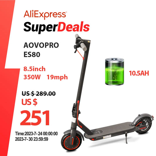 AOVOPRO ES80 M365 Folding Electric Scooter