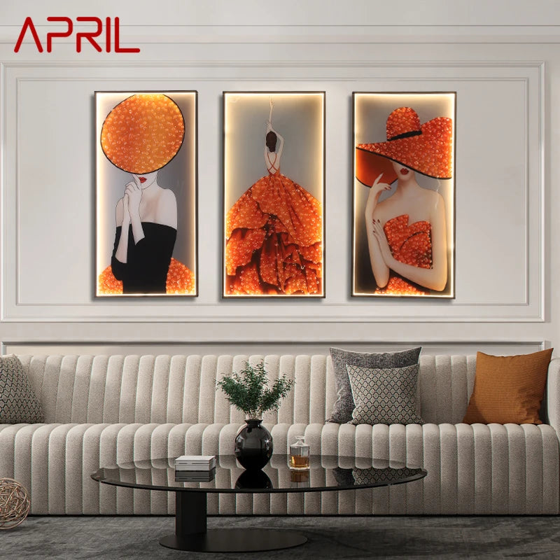 APRIL Wall Lamps Modern Fashion Three Pieces Suit