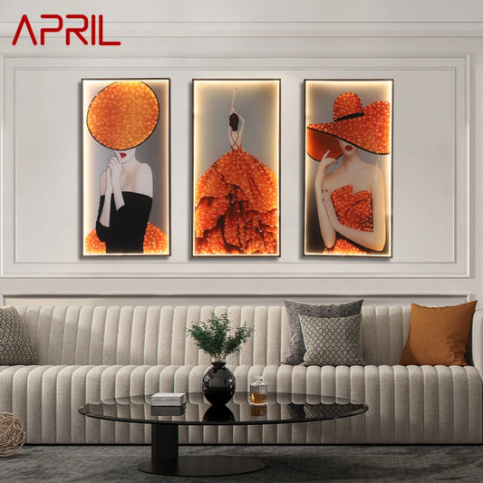 APRIL Wall Lamps Modern Fashion Three Pieces Suit