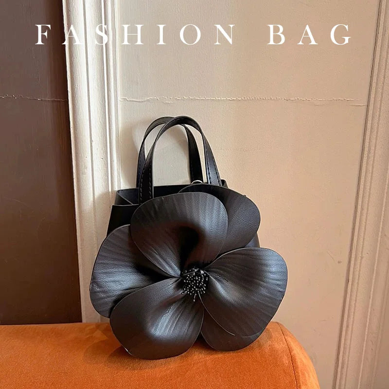 Pink Design Flower Clutches Girls Small Totes