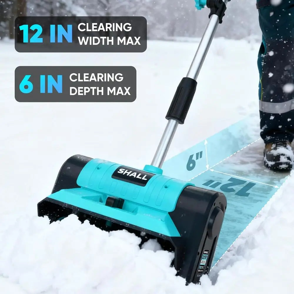 21V Brushless Cordless Snow Shovel 4AH Battery Powered