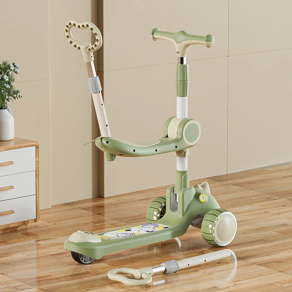 3-Wheeled Scooter Adjustable Height Handlebars