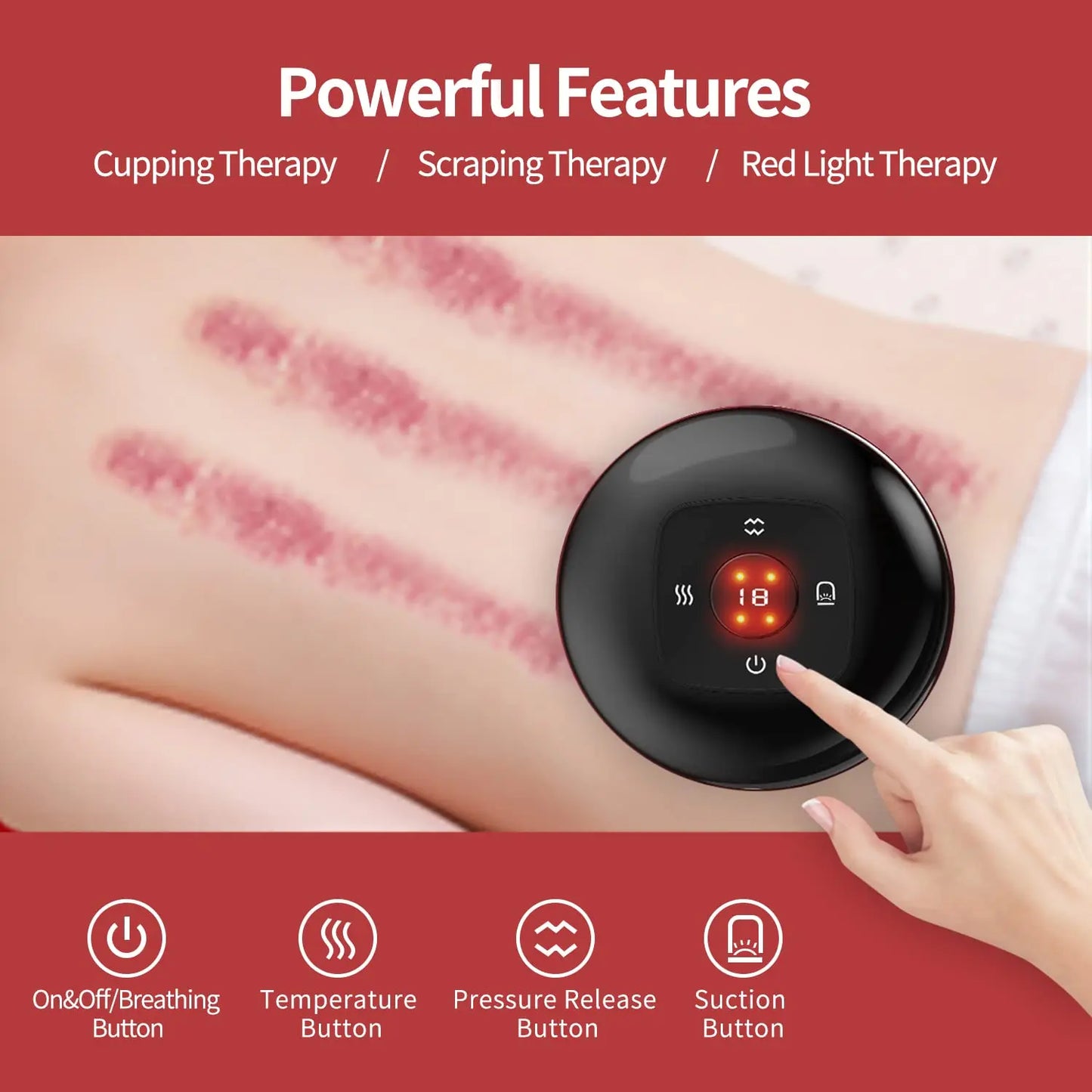 Smart Cupping Therapy Set Cellulite Massager 3 in 1 Vacuum